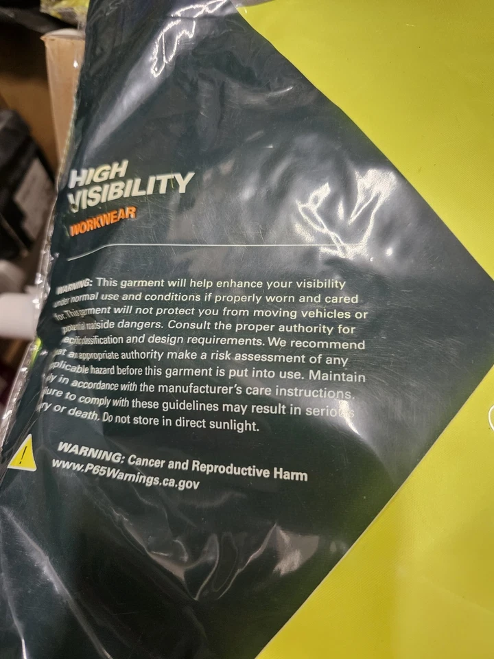 Pantalones ML Kishigo 9665P Alta Visibilidad Clase Amarillo E L-XL Con Tirantes Construcción Foto 4 de 4