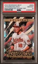 2022 Bowman's Best Jackson Holliday Bowman Masterpieces Atomic Refractor PSA 10