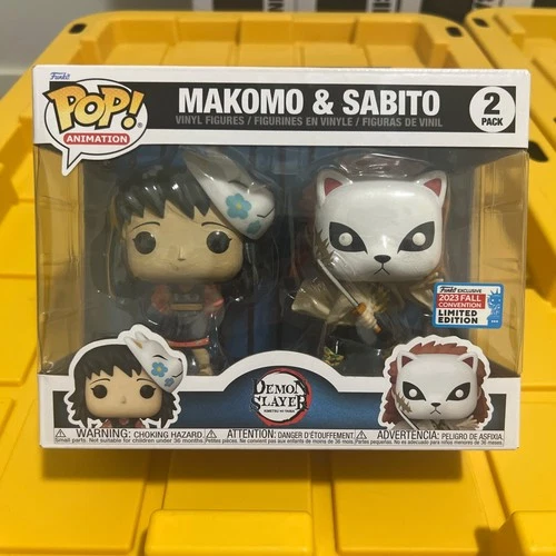 Funko POP! Anime Demon Slayer Makomo & Sabito 2-Pack 2023 NYCC Exclusive Vaulted