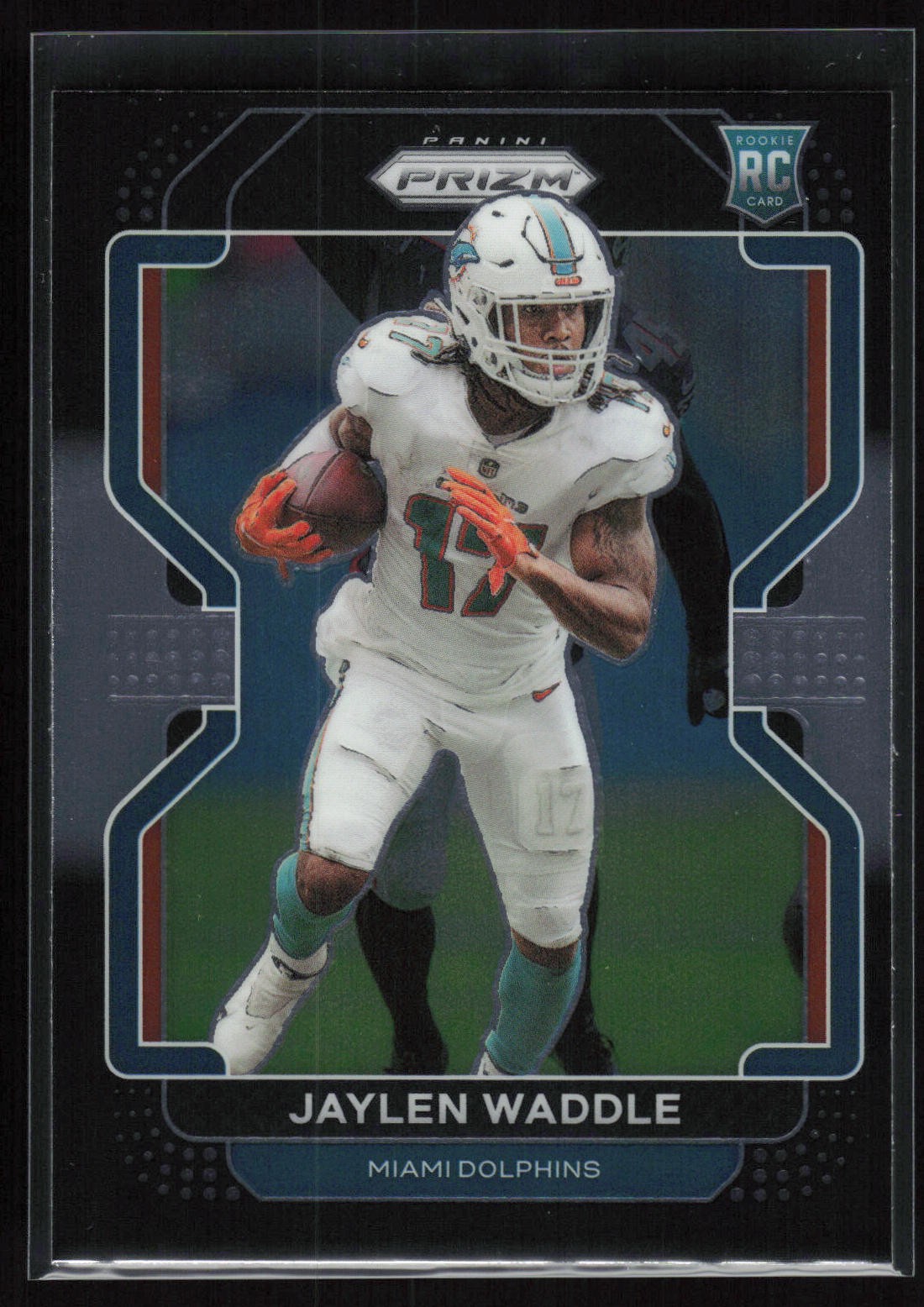 Jaylen Waddle 2021 Panini Chronicles #PB-10 Prizm Black Miami Dolphins