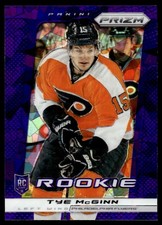 2013-14 Panini Prizm Prizms Purple Tye McGinn Rookie Philadelphia Flyers #274