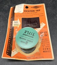Vintage Sawyer's 8mm Color Movie Vacation Trip End Title Film M-0603B