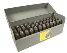 CH Hanson 26184, Stamp Set-3/32" Round Face Letter/Number 36Pcs.