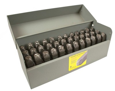 CH Hanson 26184, Stamp Set-3/32'' Round Face Letter/Number 36Pcs.