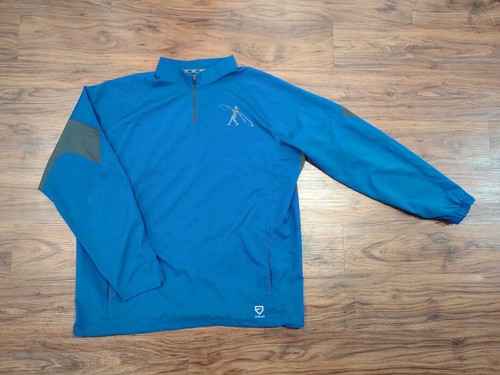 Nike Ken Griffey Jr. Swingman 1/4 Zip Pullover Windbreaker Jacket Size XL Blue
