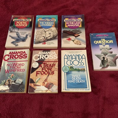 Amanda Cross KATE FANSLERVintage Mystery Book Lot of 7 - GOOD