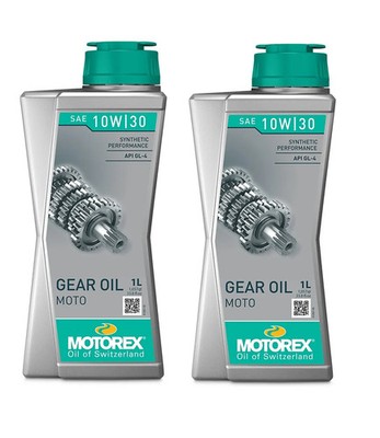 Motorex Moto Gear Oil 10W-30 2x 1L Getriebeöl GL4 10W30 für 2-T Bikes