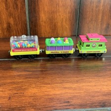 Thomas Friends Take Play Along Easter Caboose Chick Egg Train Tanker Diecast Lot