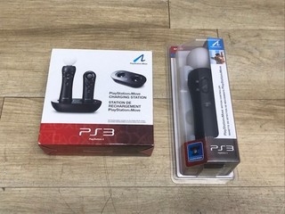 Sony Playstation 3 CECH ZCM1U Move Controller & CECH ZCC1U Charging Station