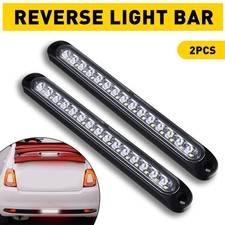 White 15" LED Light Bar Stop Turn Tail Reverse Backup Truck Trailer Waterproof