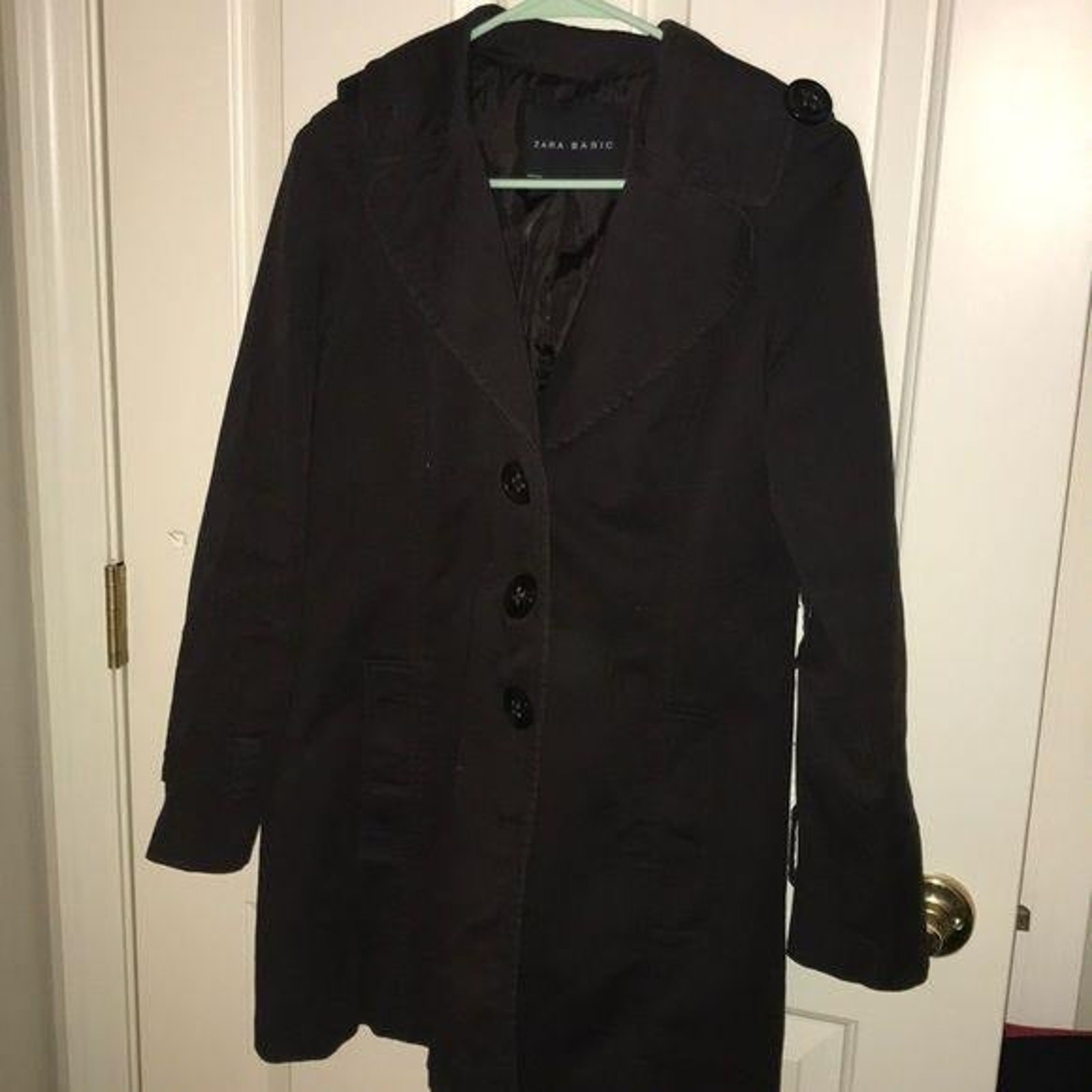 Zara Basic Dark purple lightweight jacket Medium - image 4