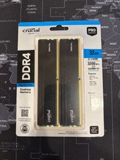 Crucial Pro 32GB 2 x 16GB 288-Pin PC RAM DDR4 3200 Desktop Memory