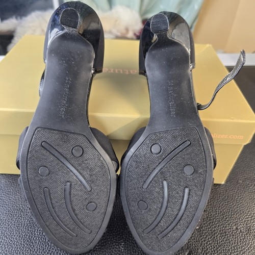 Naturalizer N5 Comfort Princeton Black Strappy, Open Toe Heel, Sz 9M New In Box - Picture 8 of 12