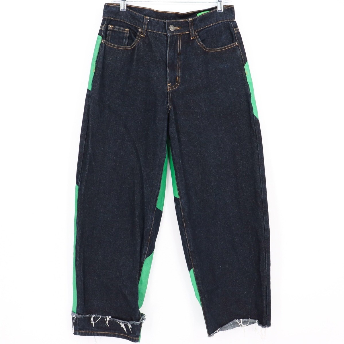 Jaded London x Sydney Relaxed Baggy Fit Jeans W28 Dark Wash Green 