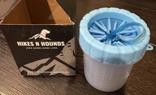 New Hikes & Hounds Light Blue Dog Paw Cleaner Silicone Small