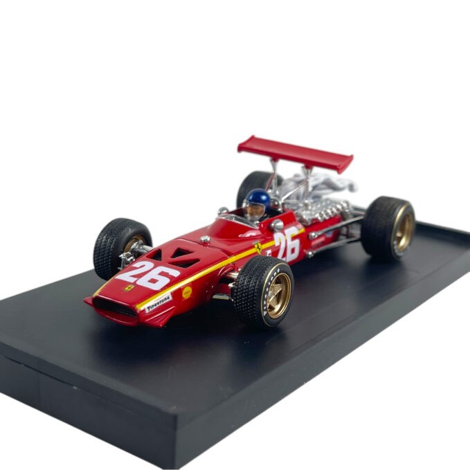 Modellino F1 Brumm 1/43 Ferrari 312 F1 Winner Gp Francia 1968 #26 J.Ickx with...