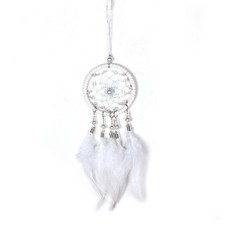 Malicosmile Dream Catchers for Cars Rear View Mirror, Small White 2