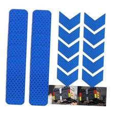 20Pcs Reflective Safety Stickers High-Visibility Decals, Waterproof Blue