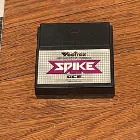 Vectrex Spike with Manual Video Game Cartridge and Overlay 1983 VTG
