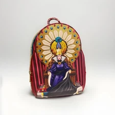 Loungefly Disney Snow White Evil Queen Mini Backpack Villains Faux Leather