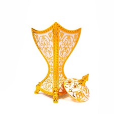 LTC Al Haramain Pearl White Enamel Gold Luxury Burner Large GIB027