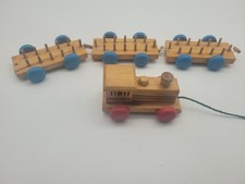 Incomplete Toy Soldier Pull-a-Long Train Wooden Toy Set