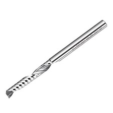 Carbide Upcut Spiral Router, 1/8" Shank 1/8"x25/32" 1 Flute Mill Bit for Wood