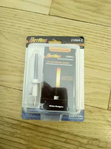 WHITE-RODGERS 21D64-2 HOTROD 120 VOLT NITRIDE IGNITOR UNIVERSAL HOT SURFACE...