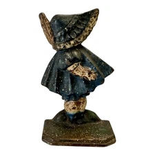 Antique Hubley Sunbonnet Sue Cast Iron Door Stop or Bookend