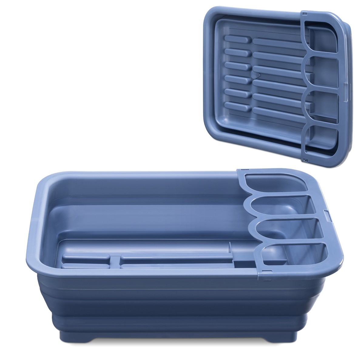 Lavabo Pieghevole Da 2,7 Litri - Portatile Per Campeggio, Cucina, Casa, In PP E TPR (Blu) - Foto 12