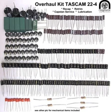 TASCAM 22-4 Repair Overhaul Kit - recap, retrim & mechanical service. 