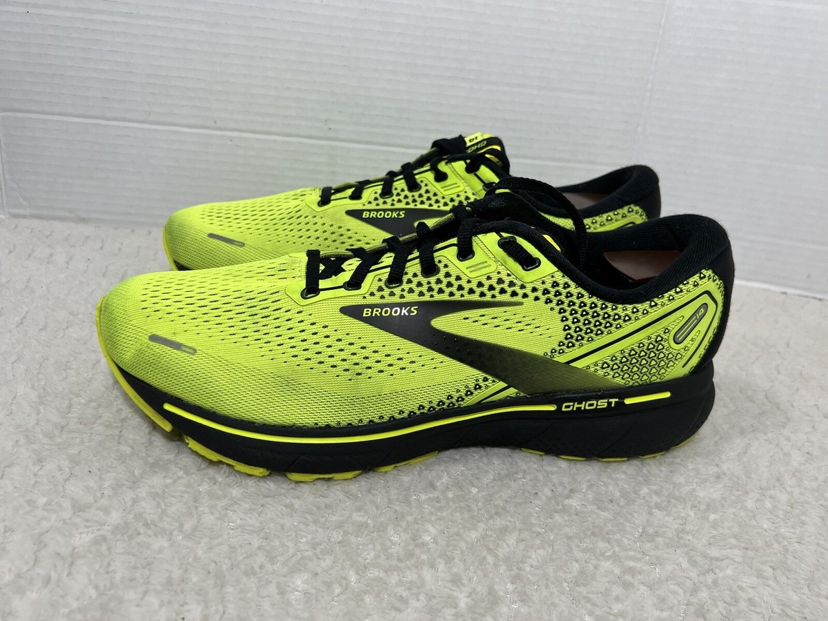 Brooks Ghost 14 Mens 12 D Shoes Neon Yellow Running Walking  display picture 1