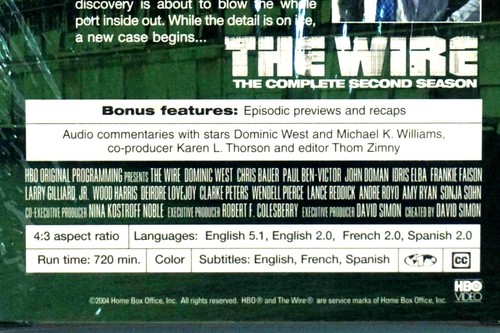 THE WIRE The Complete Second Season A New Case Begins and Bonus Features DVD NEW - Picture 3 of 5