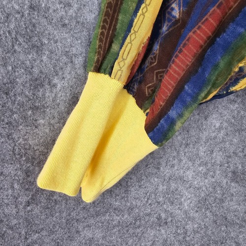 Vintage Jacke Damen groß? Gestreiftes buntes Unikat mit Knopfleiste - Bild 12 von 14