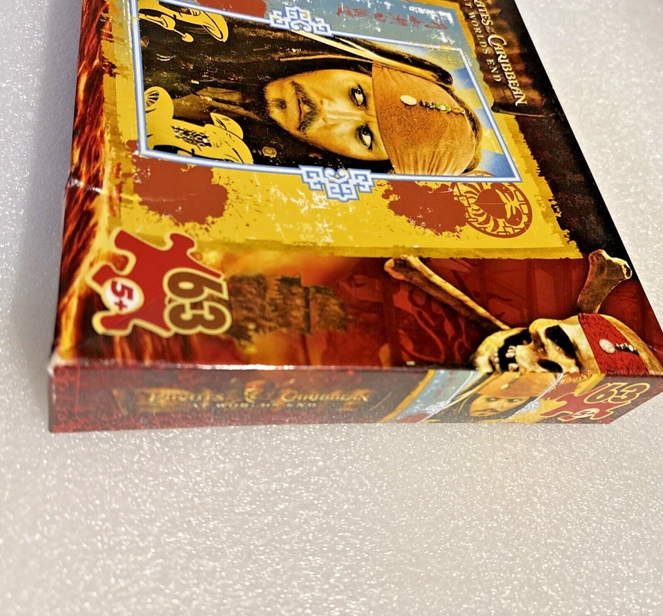 Pirates of the Caribbean 2007 At World's End Jack Sparrow 63 Pc Puzzle Sealed - Image 3 of 4