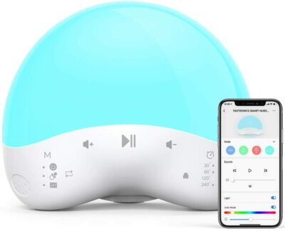 TaoTronics Sound Machine with Night Light, 25 Non-Looping Sounds for Sleeping
