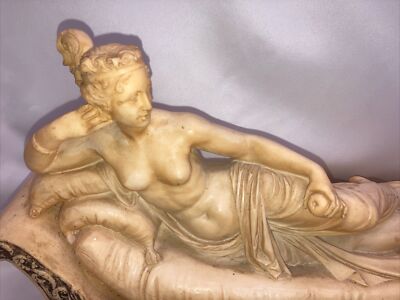 サンティーニ西洋彫刻　ポーリーナ　ボナパルト　ヴィーナスヴィクトリックス　台座 Venus Victoria” Paolina Bonaparte Signed A Santini Sculpture