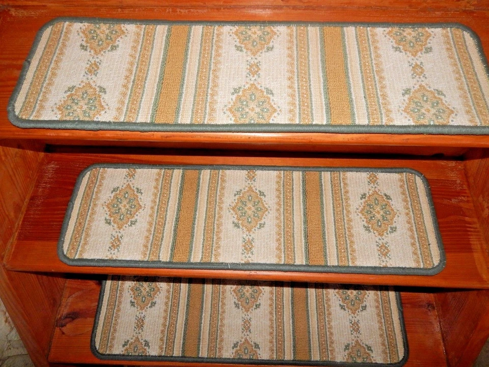 7 = ступеньки 9 x 30 дюймов ступени лестницы ТКАНЫЕ ШЕРСТЯНЫЕ. - Изображение 2 из 4