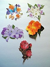 3D Pick New11 Friends Verses Flowers Card Scrapbook Embellishment