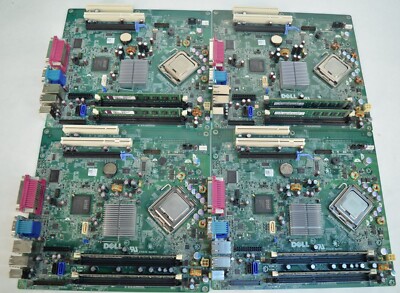 Lot of 4 Dell 0200DY Optiplex 780 Motherboard w/ Core 2 Duo E7500 CPU + 4GB RAM