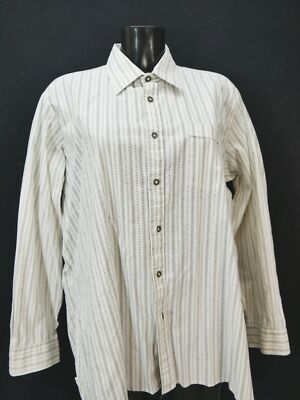 Size XL costume shirt original Alphorn white with tendril pattern chic shirt th2483