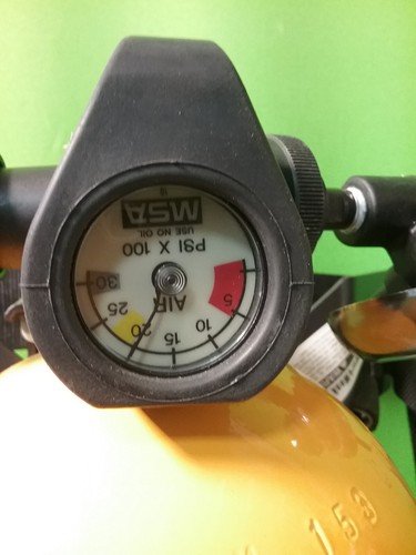 MSA Self Contained Breathing Apparatus Ultralite Mask Tank Gauges - Picture 3 of 12