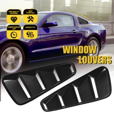 2Pcs/Set Quarter Side Window Louvers Sun Shade Cover for Mustang Ford 2005-2014