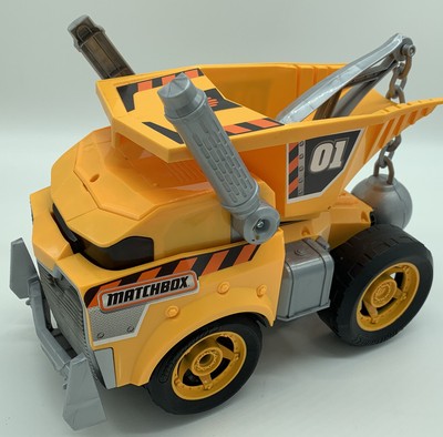 matchbox wrecking ball dump truck