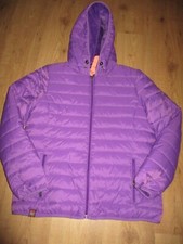 schöne Damen Outdoor- Winter- Jacke mit Kapuze lila warm Gr. M 38 SOCCX TOP