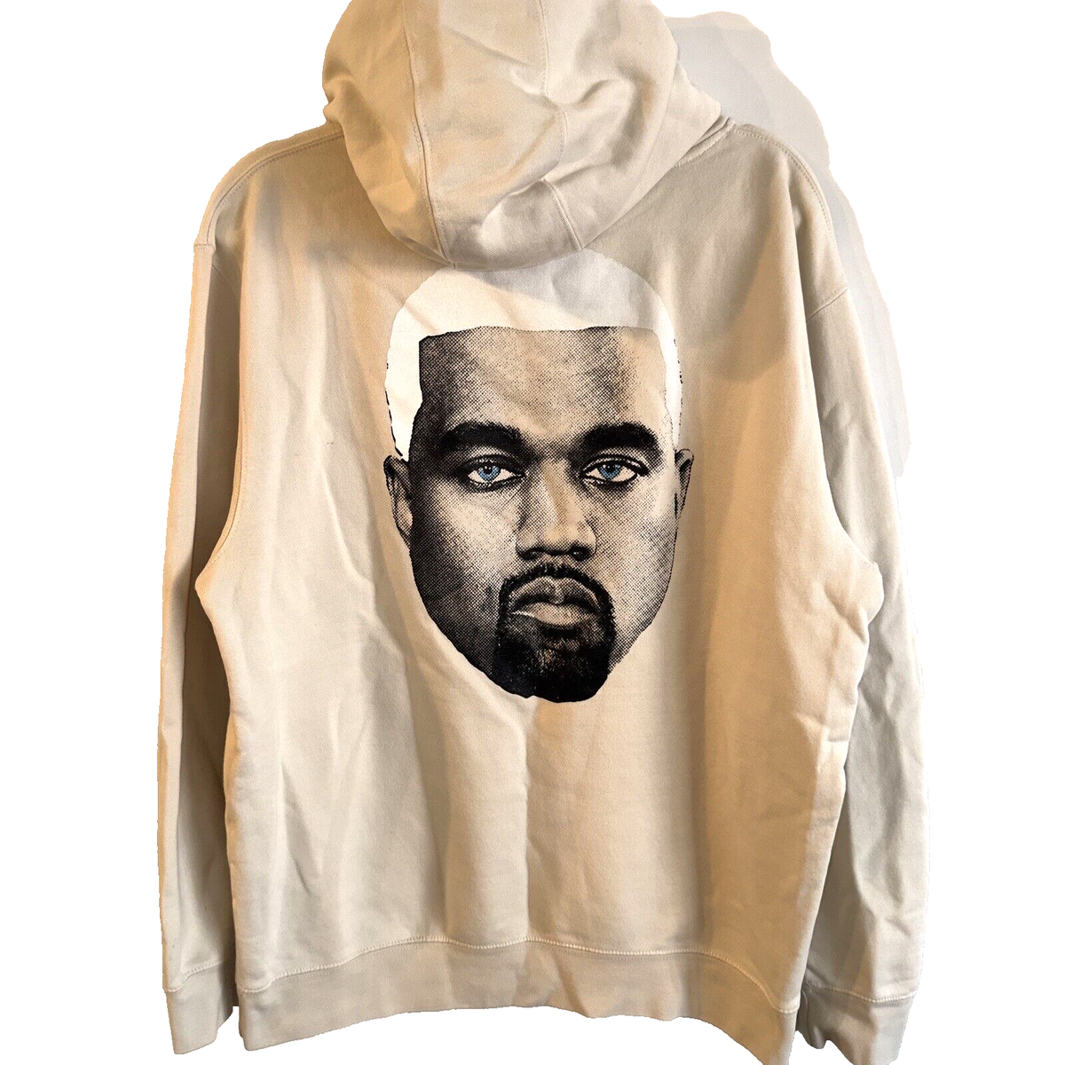 RARE Kanye West Hoodie Sweatshirt Mens L Beige M Yeezy YZY Face 