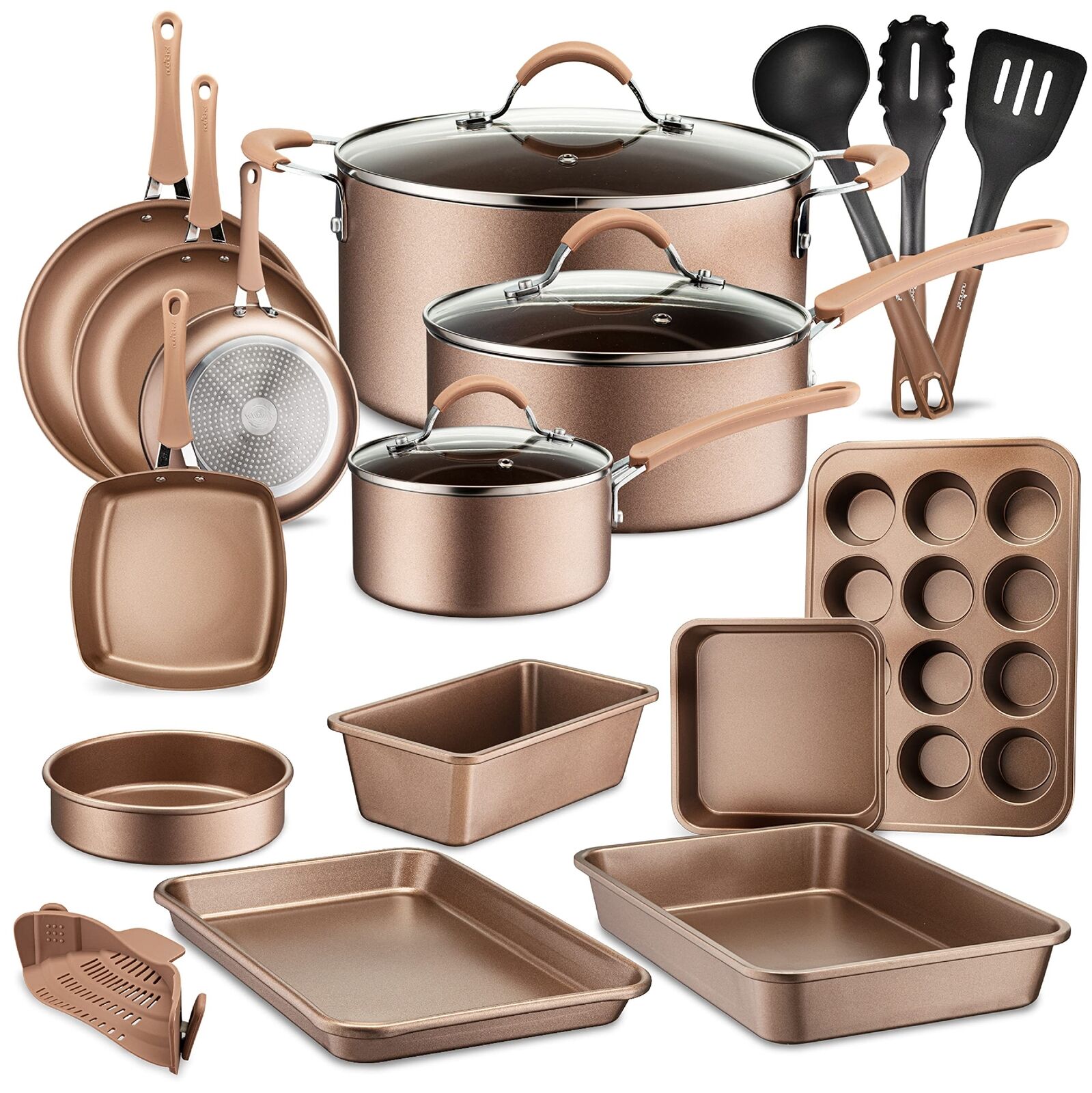 NutriChef Kitchenware 14-Piece Pots and Pans High-qualified Basic