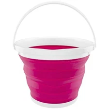 Southern Homewares Foldable Silicone Collapsible 2.65 gallon, Pink 