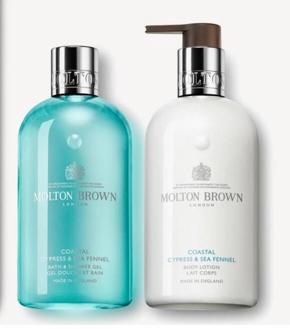 Molton Brown Coastal Cypress Body Wash & Body Lotion Set 300ml