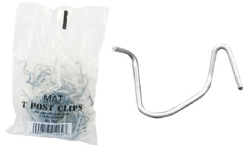 (10) pack MAT 901169B 25 Packs T-Post Fence Post Clip Fasteners Wire - Picture 6 of 6